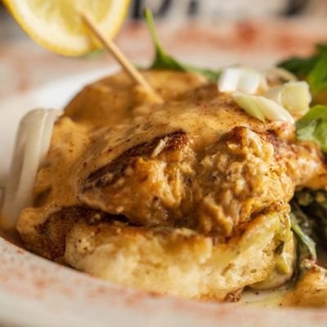 Mr. Benny - Crab Cake Benedict.